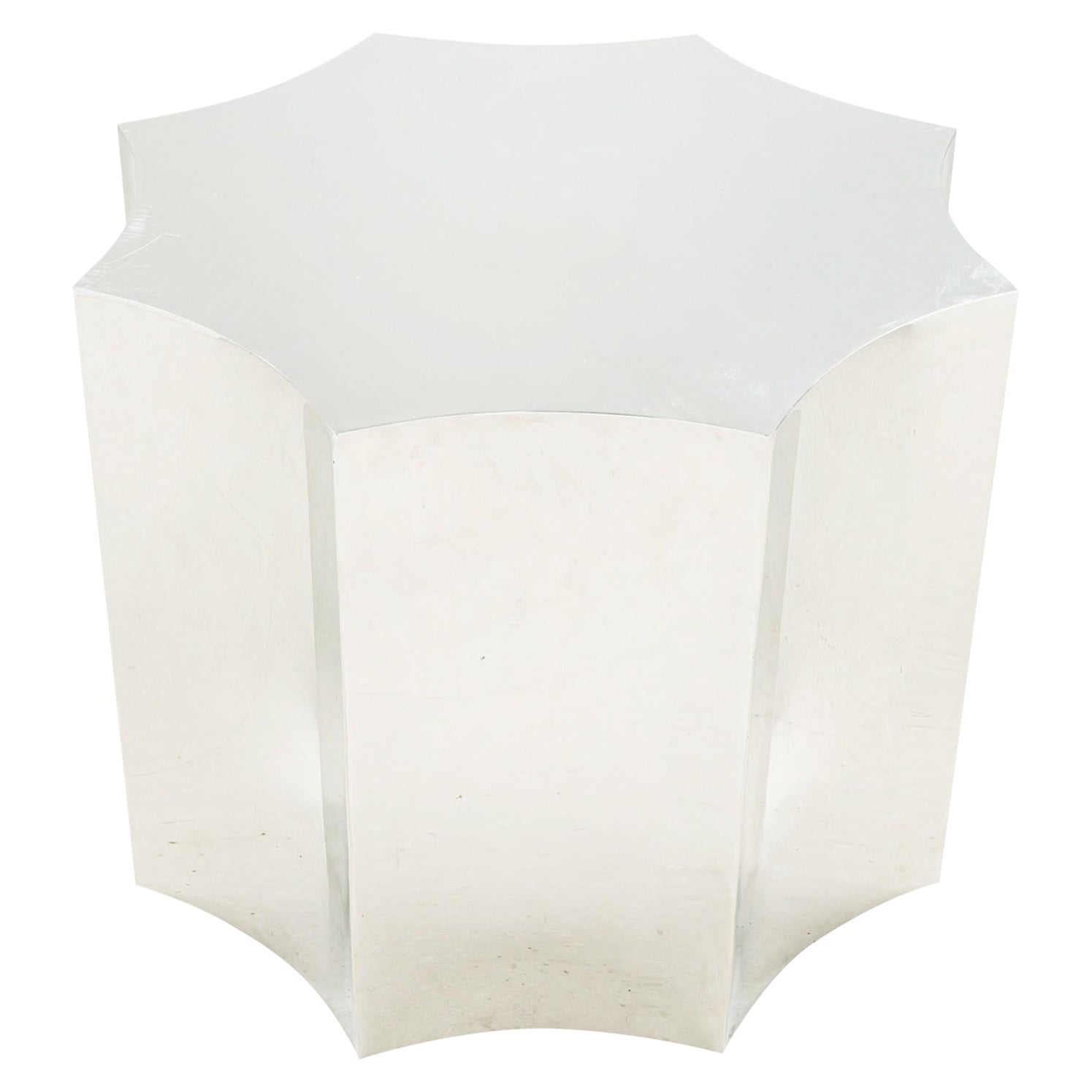 Base de mesa de comedor de acero pulido Karl Springer American Modern