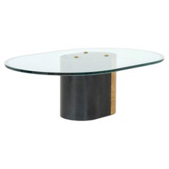 Karl Springer Attr. Glass Coffee Table