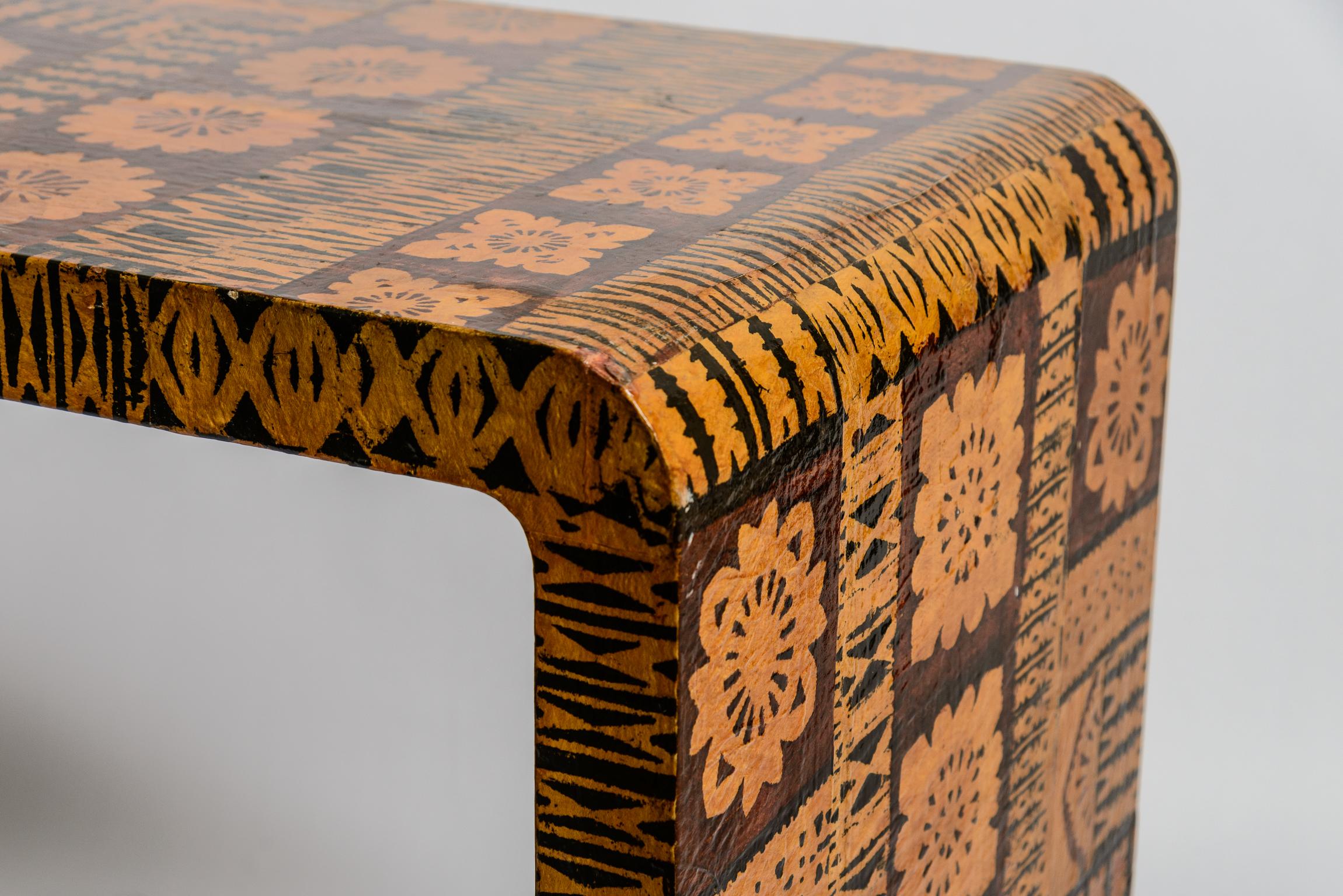 Karl Springer Batik Waterfall Console Table en venta 4