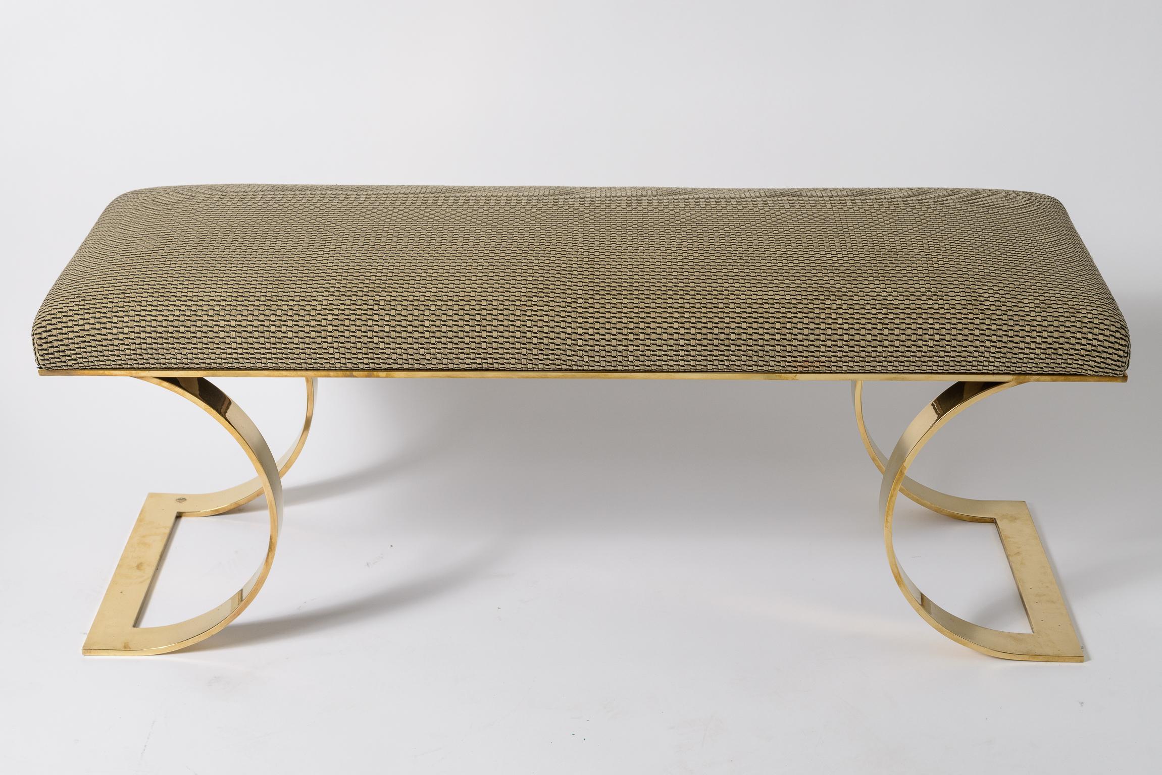 Karl Springer Brass Bench
Original upholstery
A large example of this form