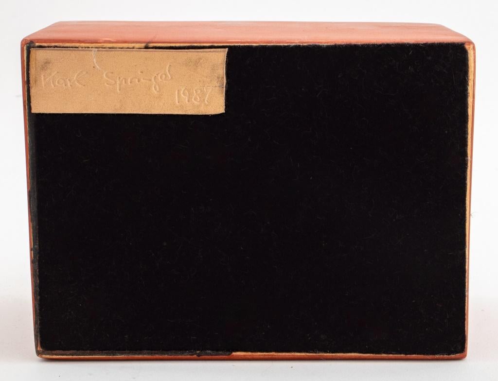 Karl Springer Bronzemontierte Tischbox, 1987 im Angebot 2