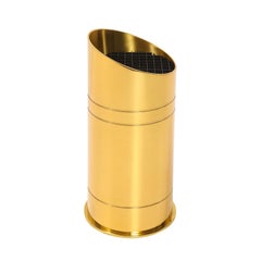 Karl Springer "Bullet Up Light" in Gold-Tinted Brass 1980s