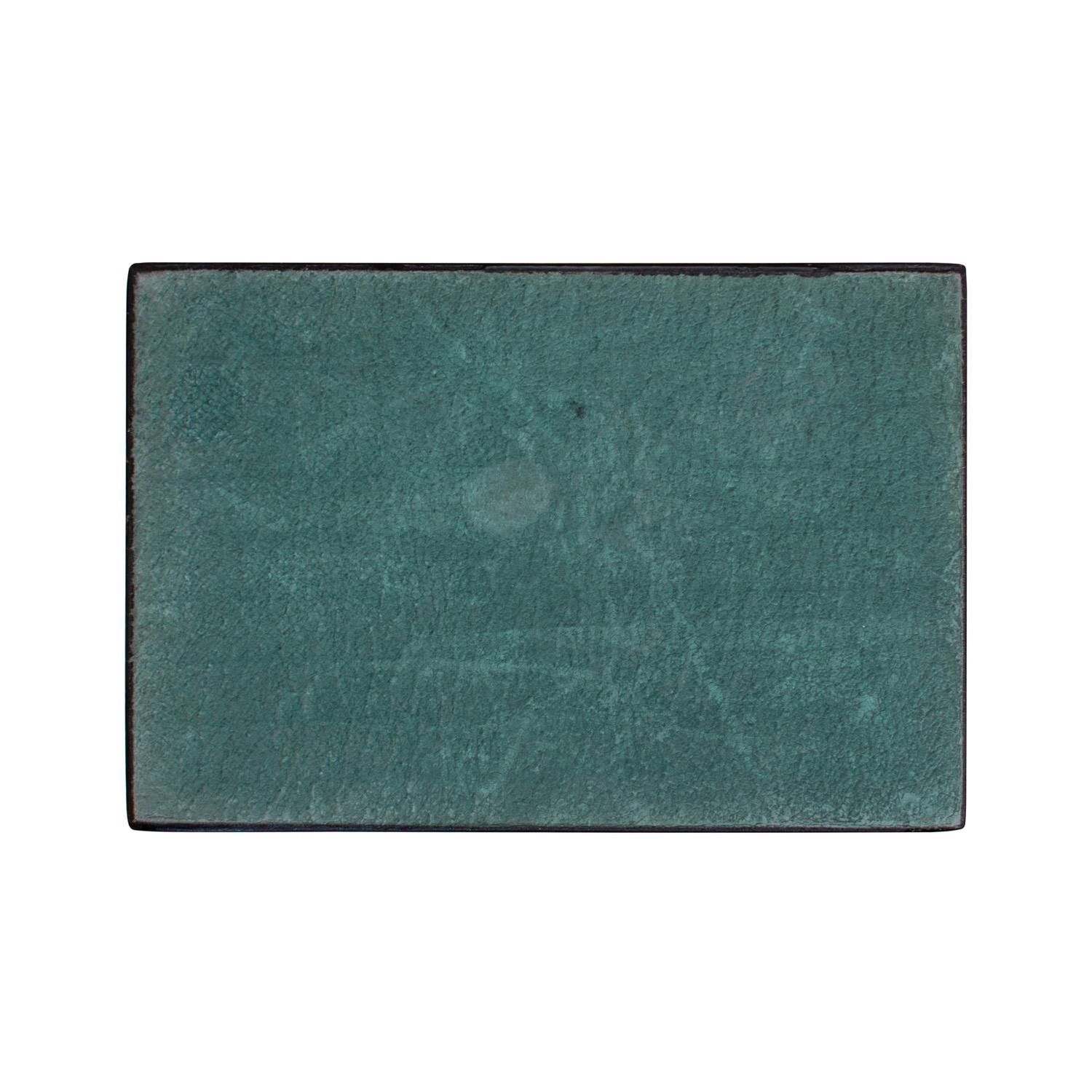 Fin du 20e siècle Karl Springer Boîte à couvercle chic avec dessus en laque Greene & Greene 1980 (Signé) en vente