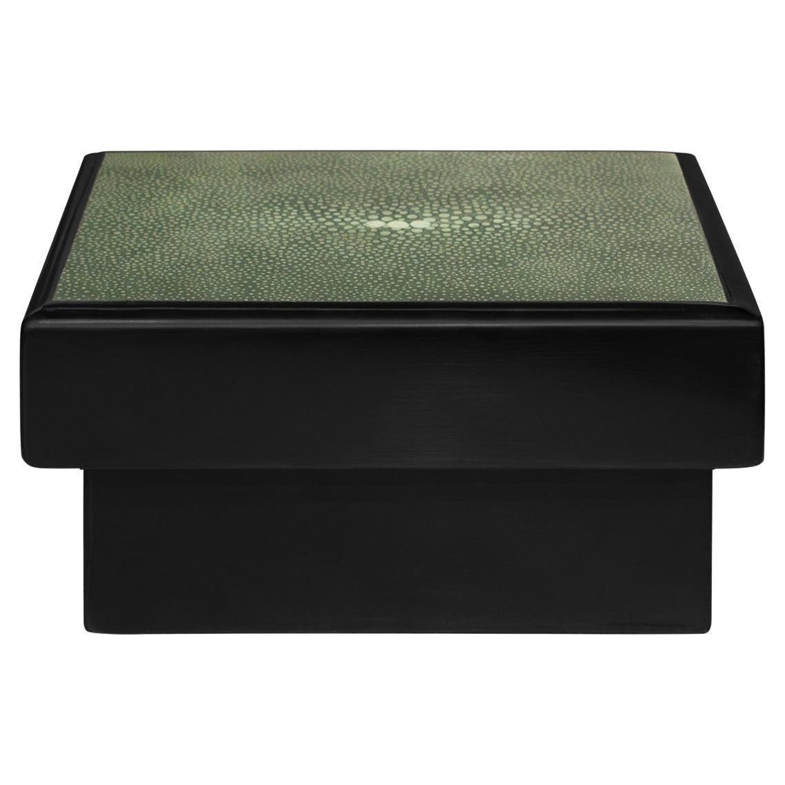 Karl Springer Boîte à couvercle chic avec dessus en laque Greene & Greene 1980 (Signé) en vente