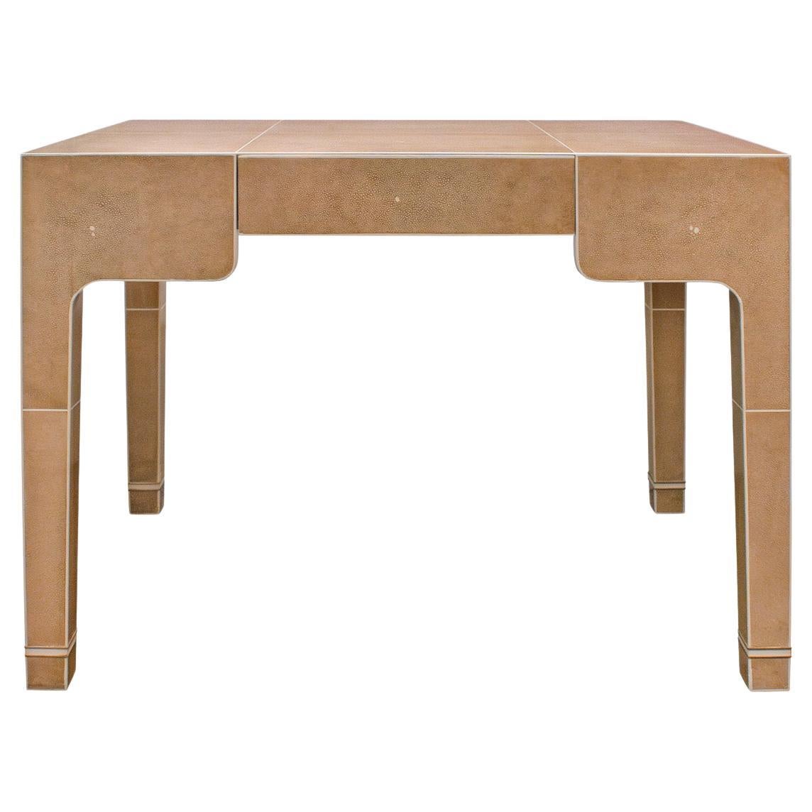 Karl Springer "Bureau chinois de style Parson" en laque de galuchat exquise 1980