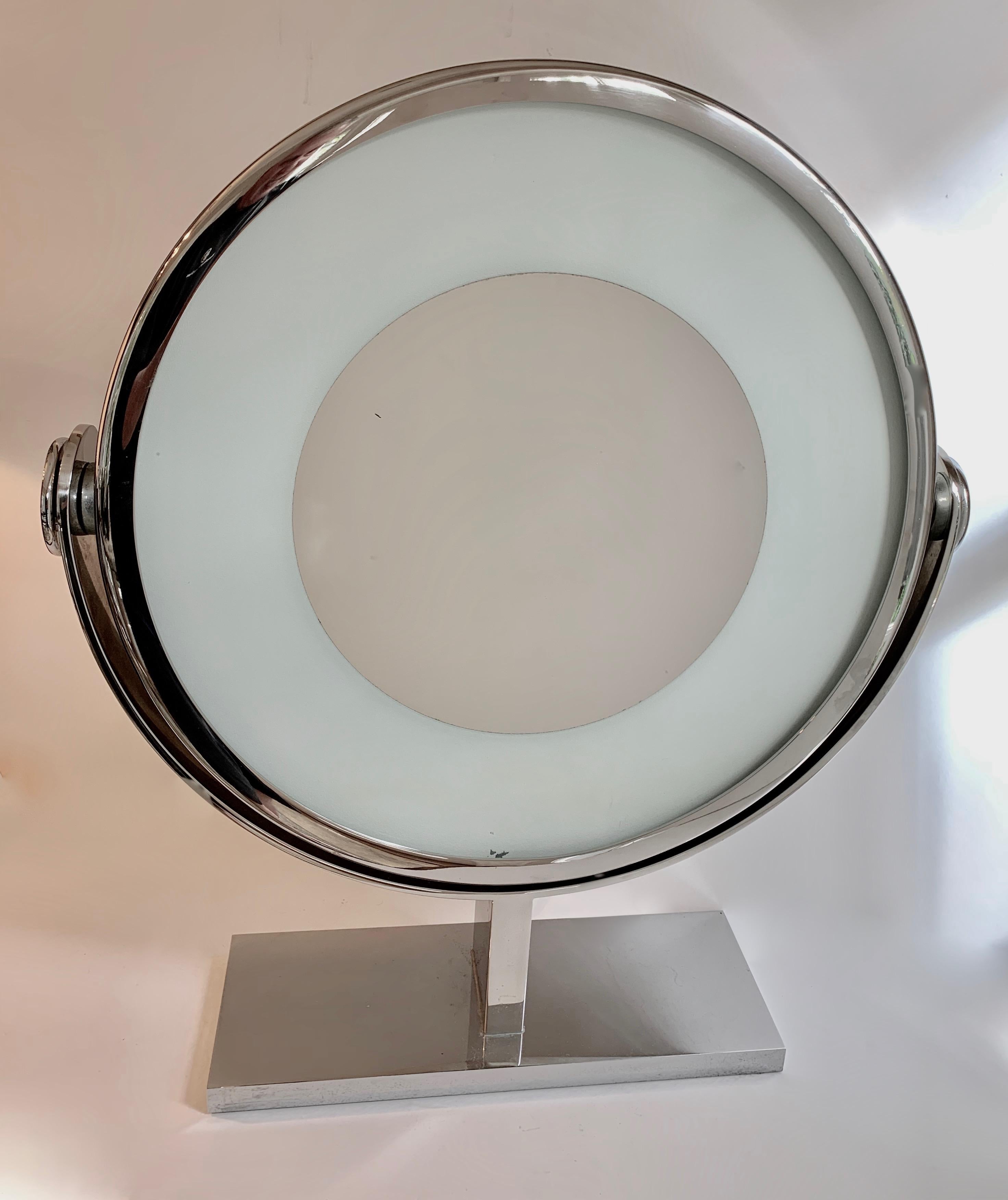 Karl Springer Magnified Vanity Mirror with Light 1