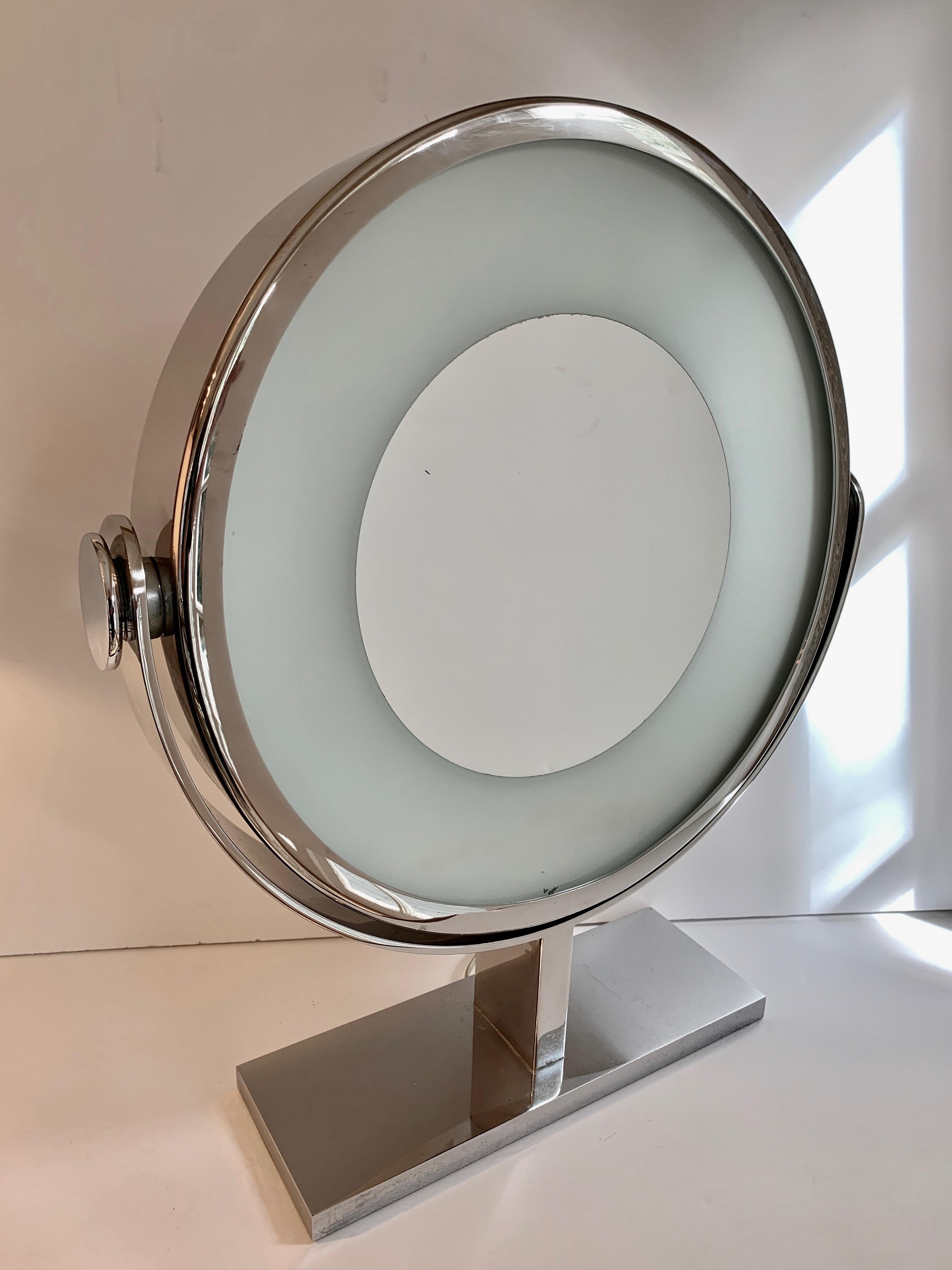 Karl Springer Magnified Vanity Mirror with Light 7