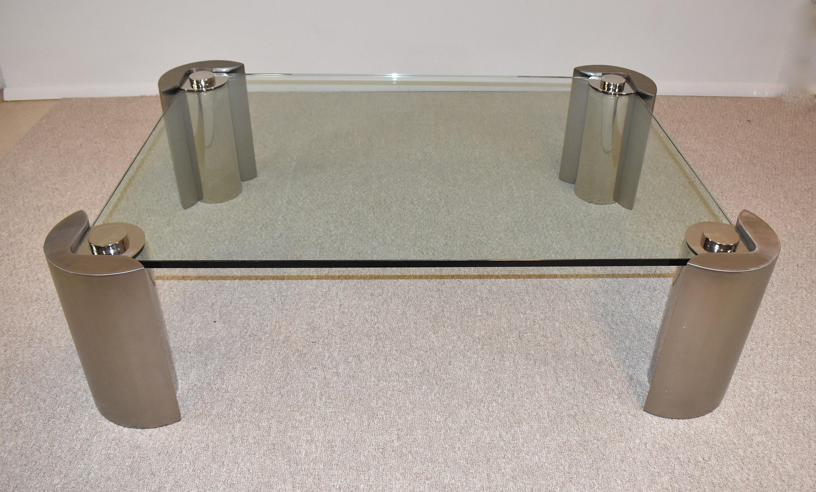 Karl Springer cocktail or coffee table, 3/4