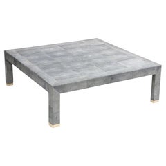 Vintage Shagreen and Bone Coffee Table