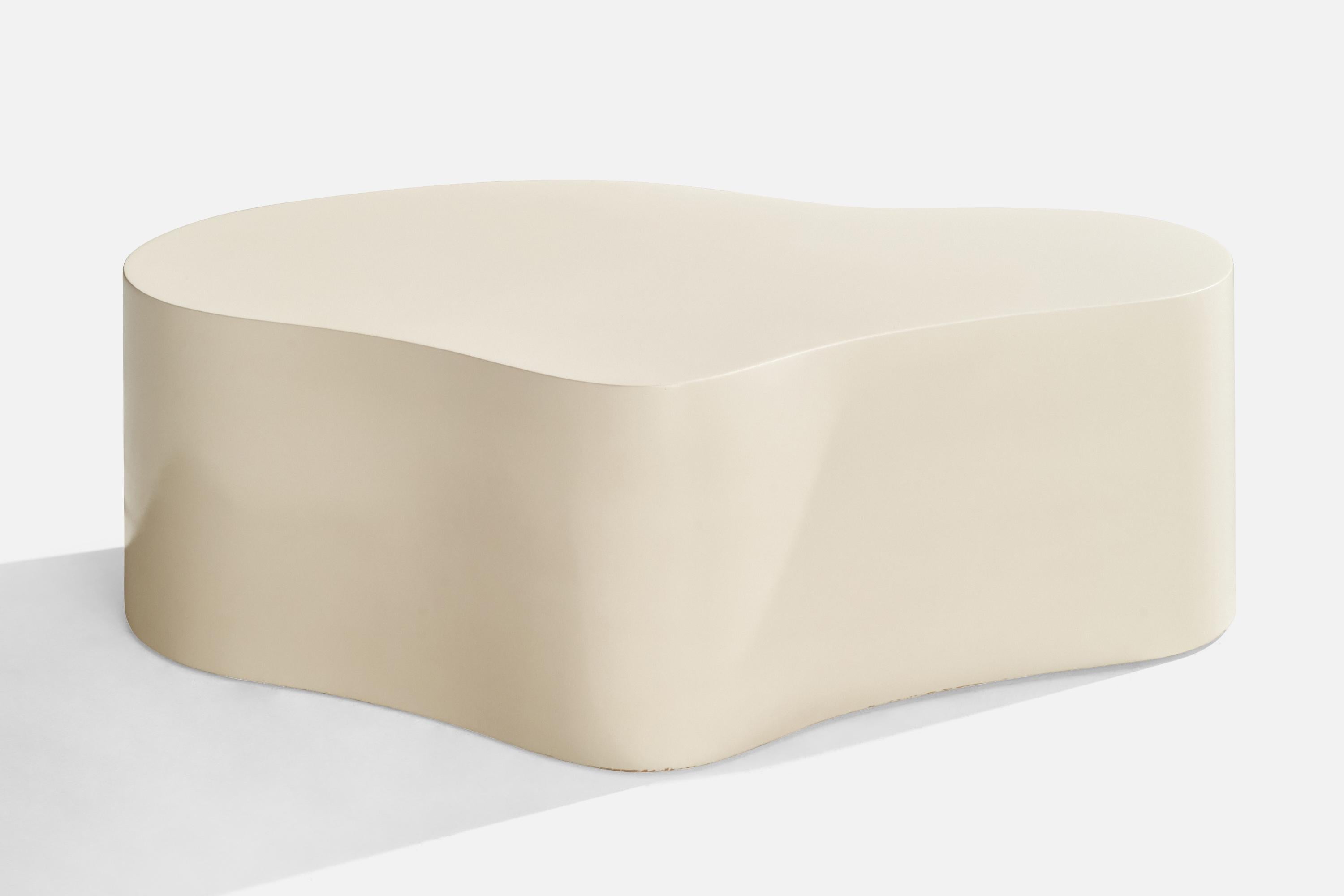 American Karl Springer, Coffee Table, Wood, USA, 1980s For Sale