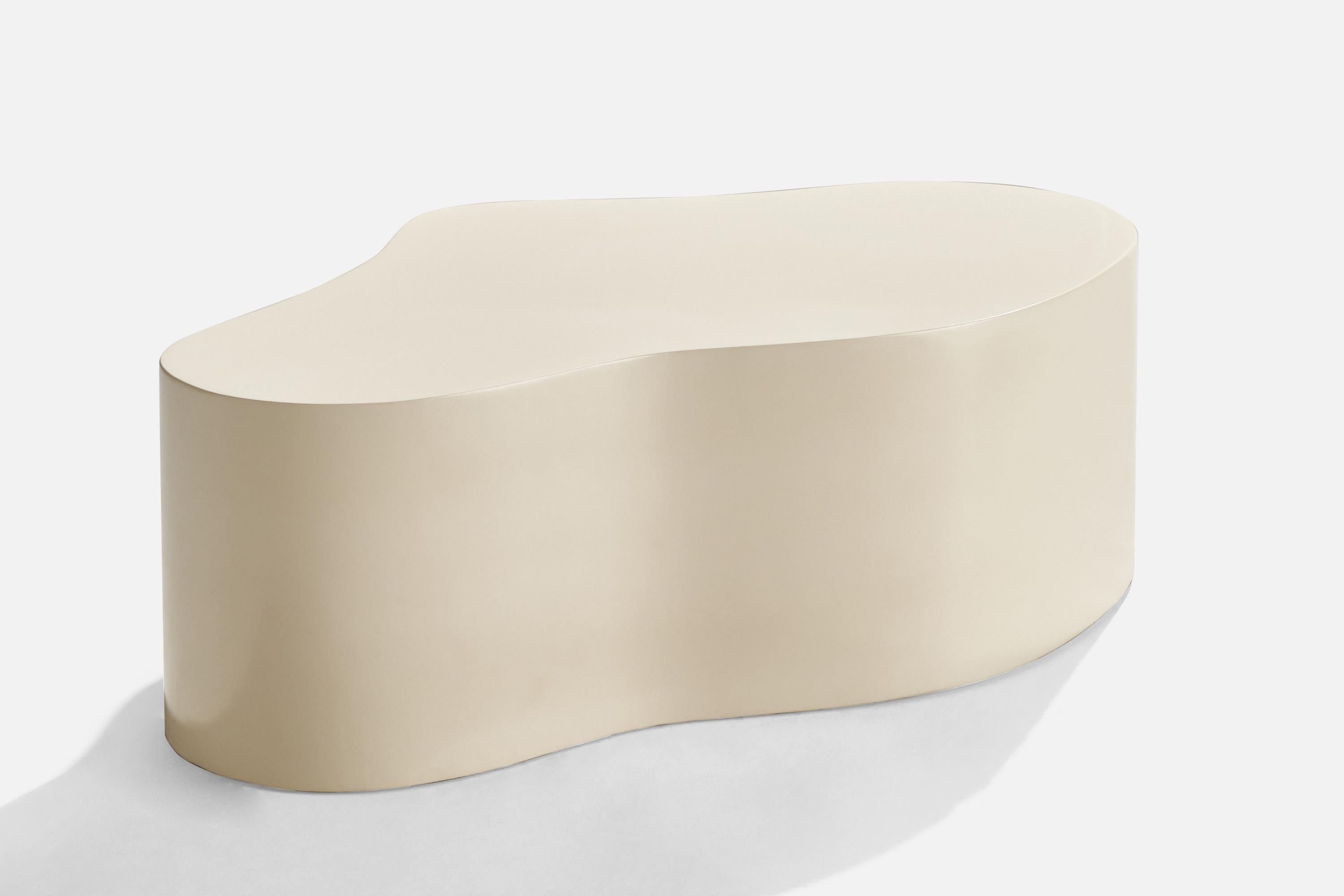 Karl Springer, Coffee Table, Wood, USA, 1980s In Good Condition For Sale In High Point, NC