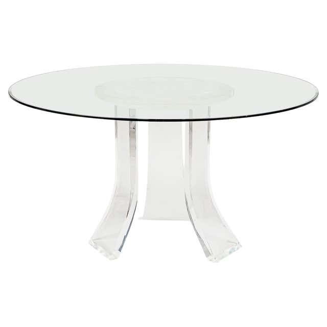Neceotide Table Lalique, Rare Cactus Center Table, Clear Crystal, 72