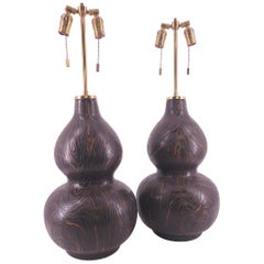 Karl Springer Coromandel Table Lamps
