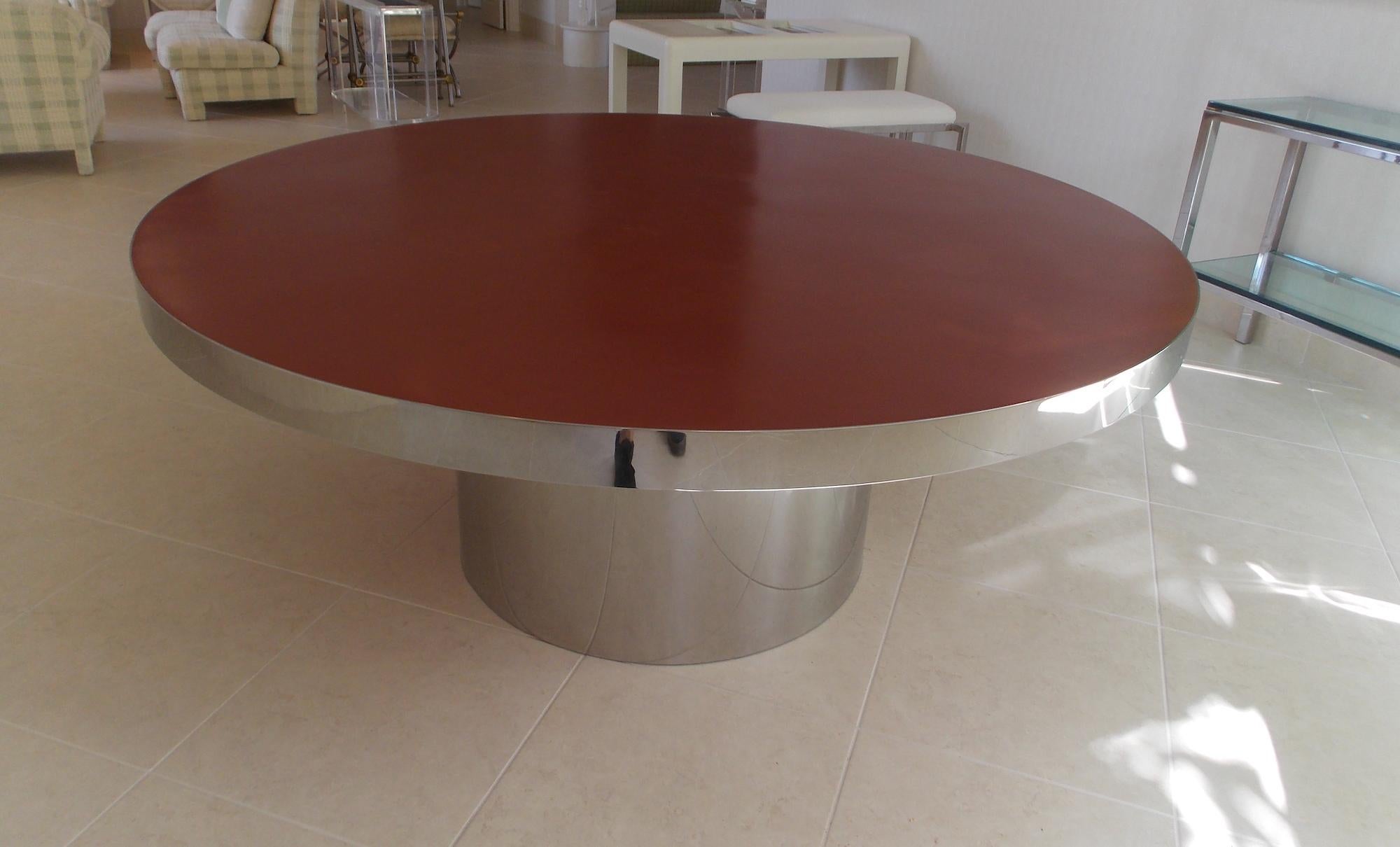 American Karl Springer Custom Dining Table For Sale