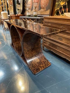 Karl Springer Design Parchment Console Table