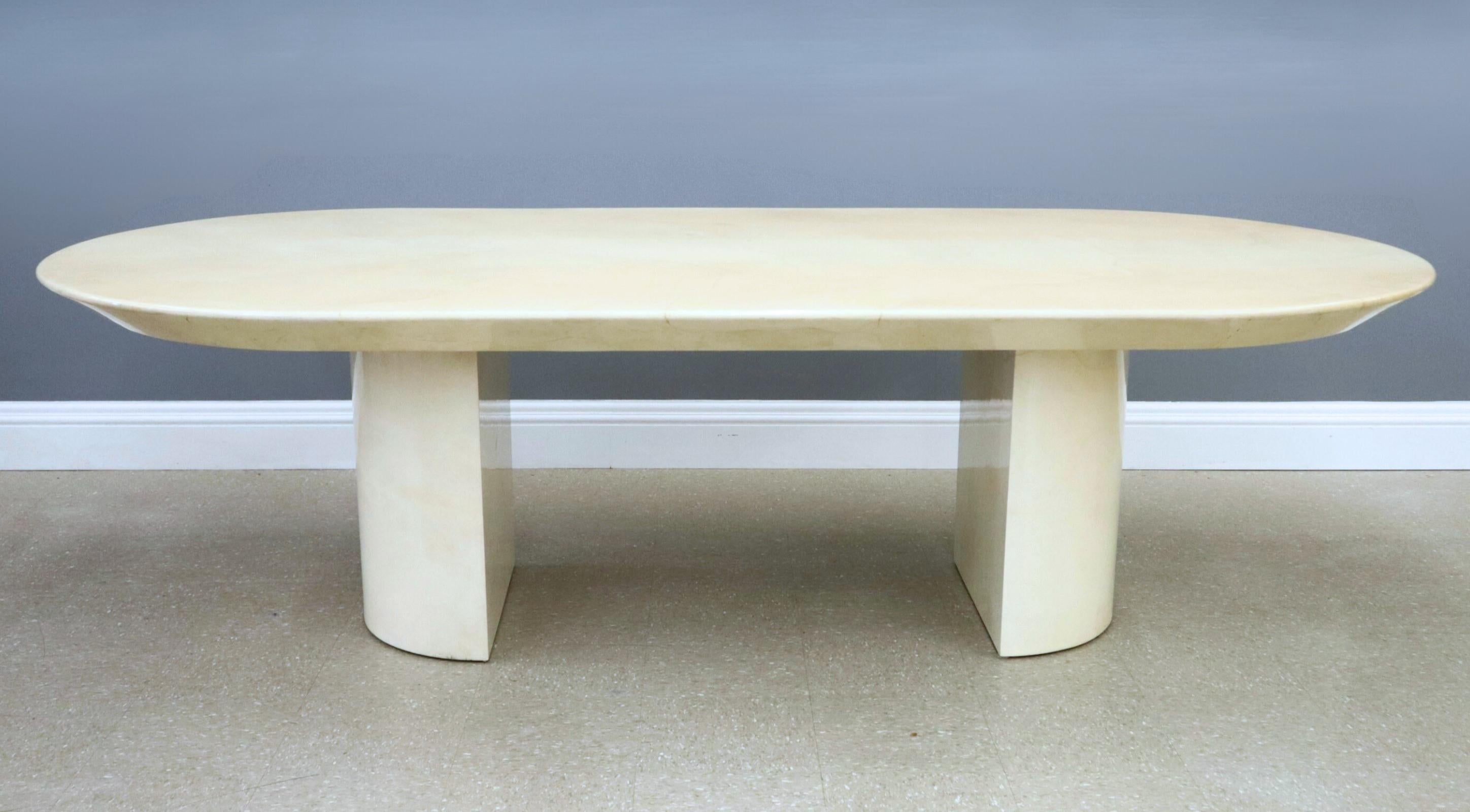 Mesa de comedor Karl Springer sólo sin sillas Lacado en venta