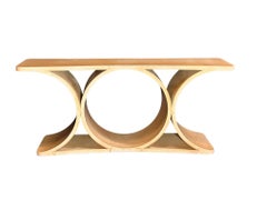 Karl Springer Doppelte JMF-Konsole aus Ziegenleder, 1979