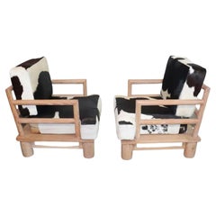 Vintage Karl Springer "Dowelwood Armchairs"