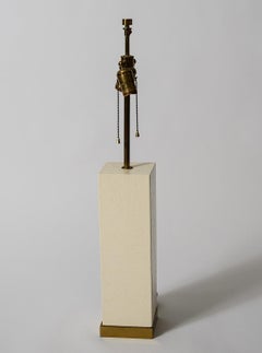 Karl Springer  Embossed Leather Lamp