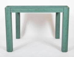 Karl Springer Embossed Lizard Leather Games Table