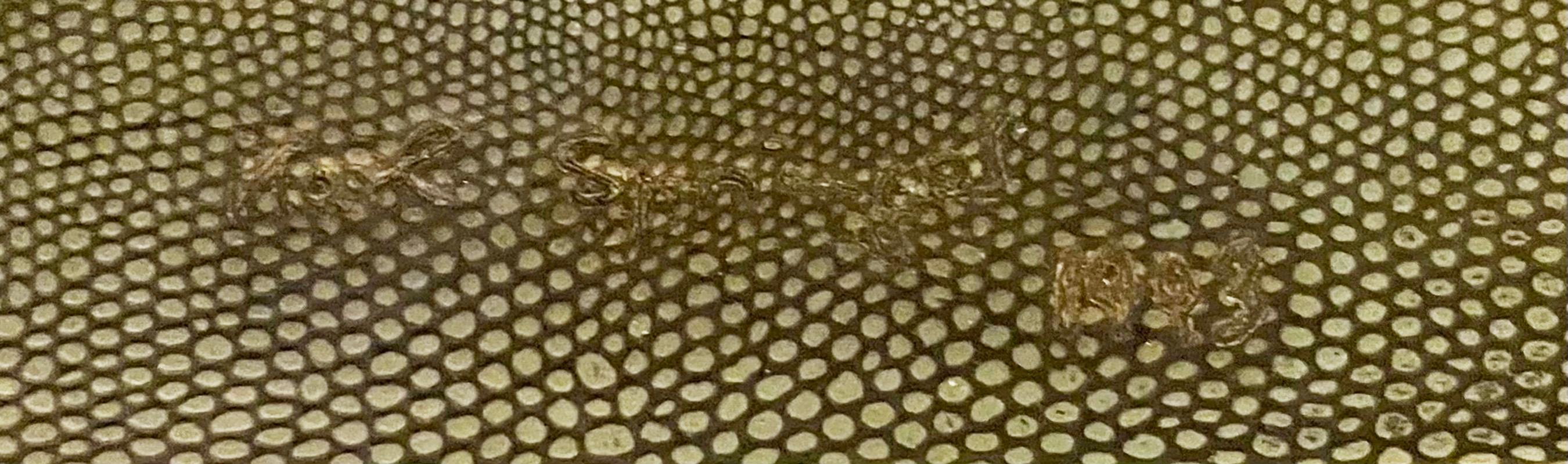 Karl Springer Embossed Lizard Leather Games Table In Good Condition In Stamford, CT
