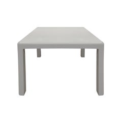Karl Springer Exceptional Game Table in Embossed Lizard 1986 'Signed and Dated'