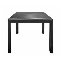 Karl Springer Exceptional Game Table in Embossed Lizard 1986 (Signed and Dated)