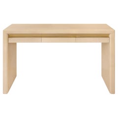 Karl Springer Exceptional Lacquered Goatskin Console Table 1980s