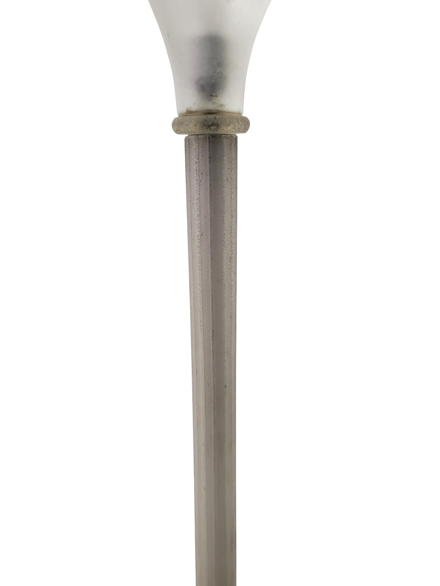 Karl Springer for Seguso Murano Glass Torchère Floor Lamp  For Sale 5