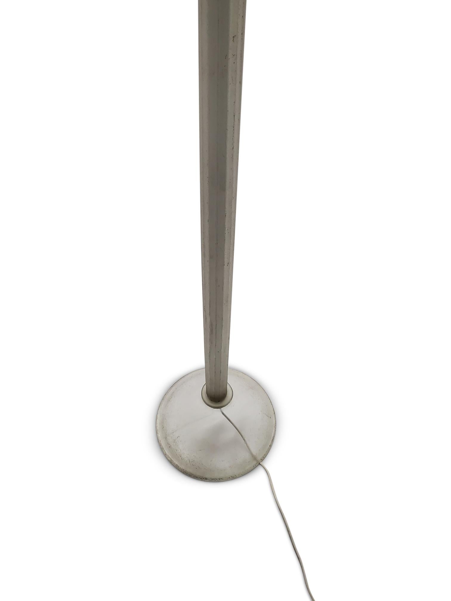 20th Century Karl Springer for Seguso Murano Glass Torchère Floor Lamp For Sale