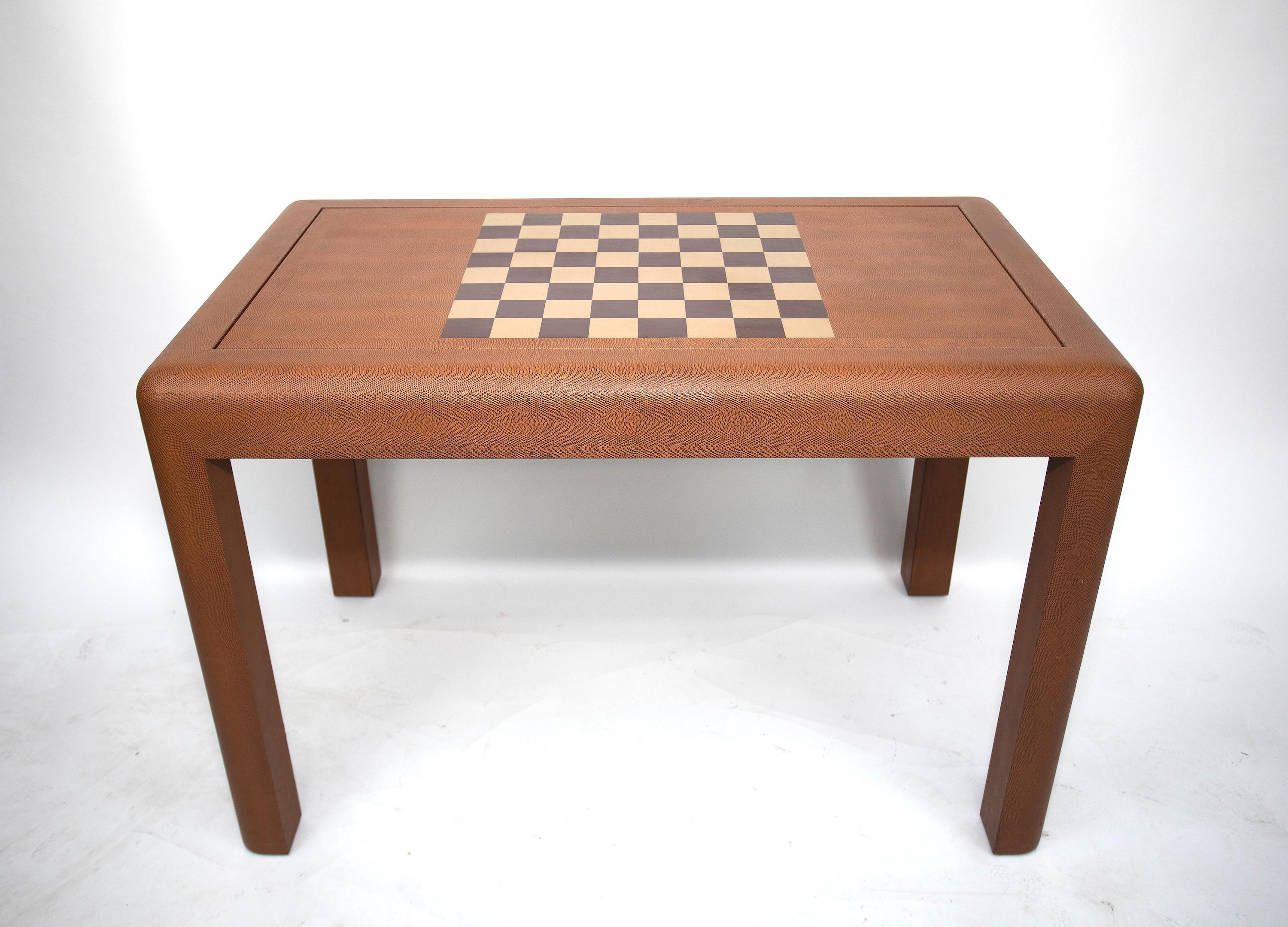 Late 20th Century Karl Springer Game Table