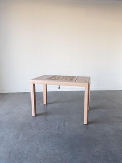 Karl Springer Spieltisch aus umwickelter Eidechsenhaut, 1970er Jahre