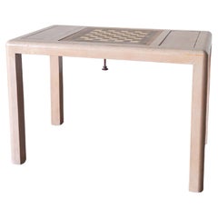 Karl Springer Game Table in Wrapped Lizard Skin, 1970s