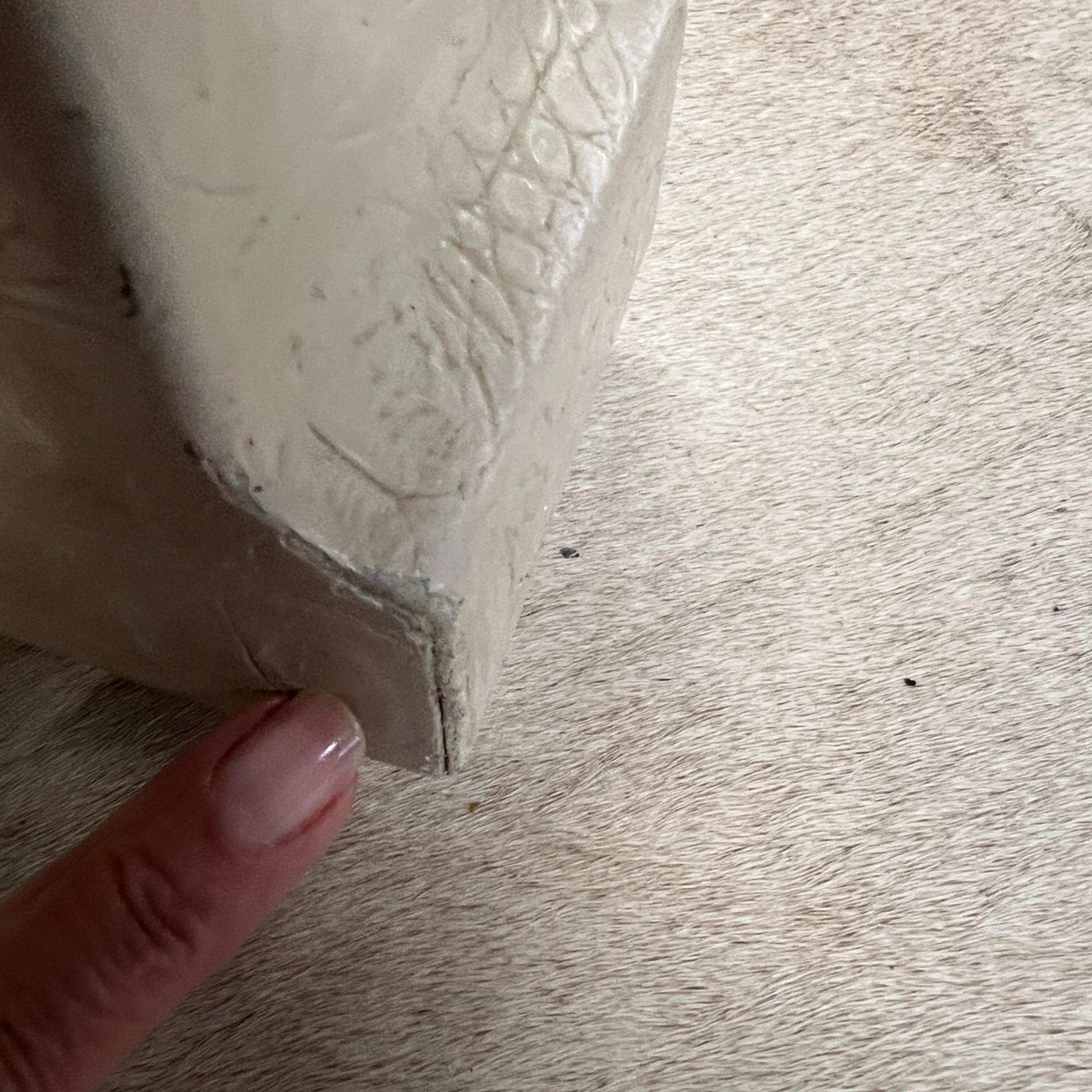 Karl Springer Game Table Wrapped in an Ivory Crocodile Embossed Leather 4