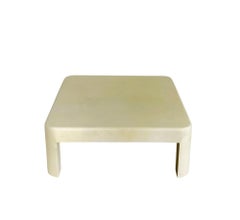 Karl Springer Goatskin Coffee/Cocktail Table, 1980