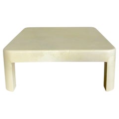Karl Springer Goatskin Coffee/Cocktail Table, 1980