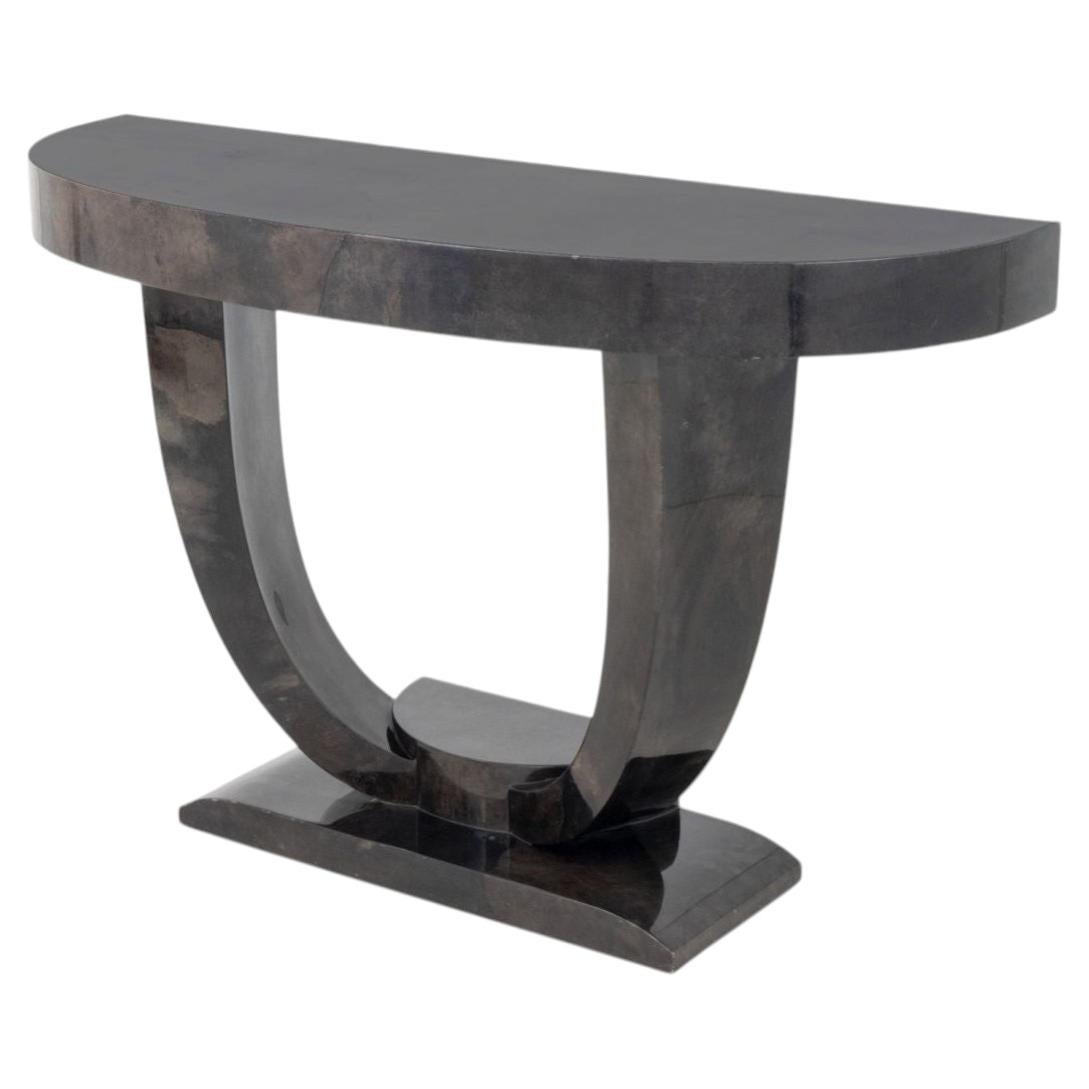 Karl Springer Goatskin Modern Lacquered Console Table