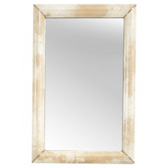 Karl Springer Goatskin Mirror with Brass Detail, 1980