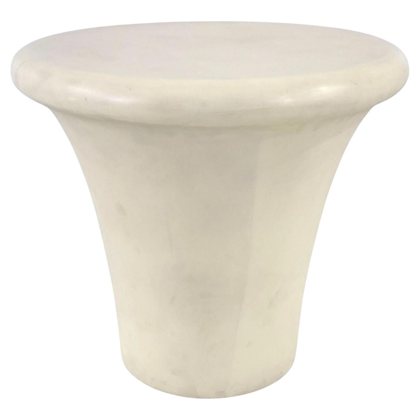 Karl Springer Goatskin Tulip Side/End Table, 1980