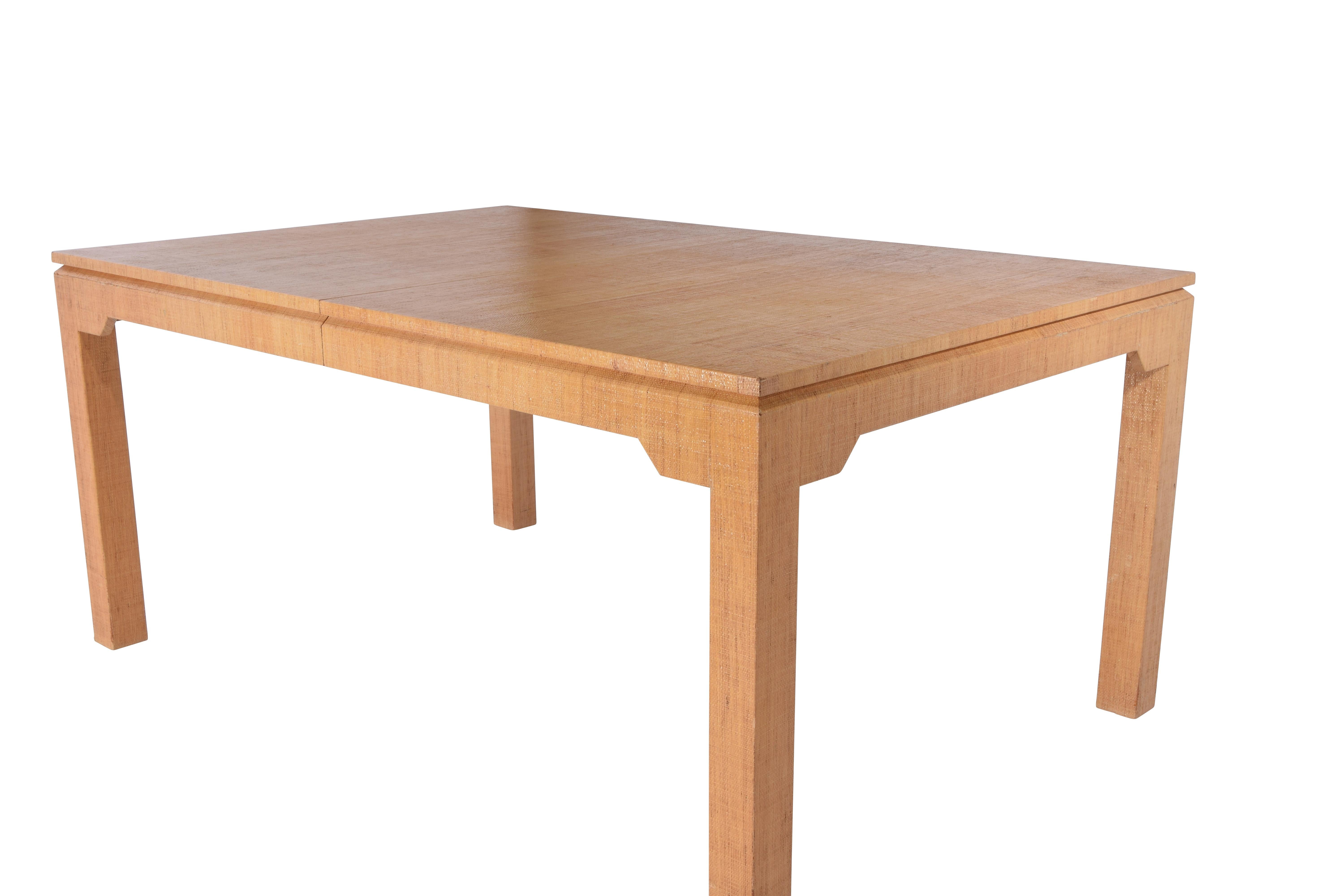 grasscloth dining table