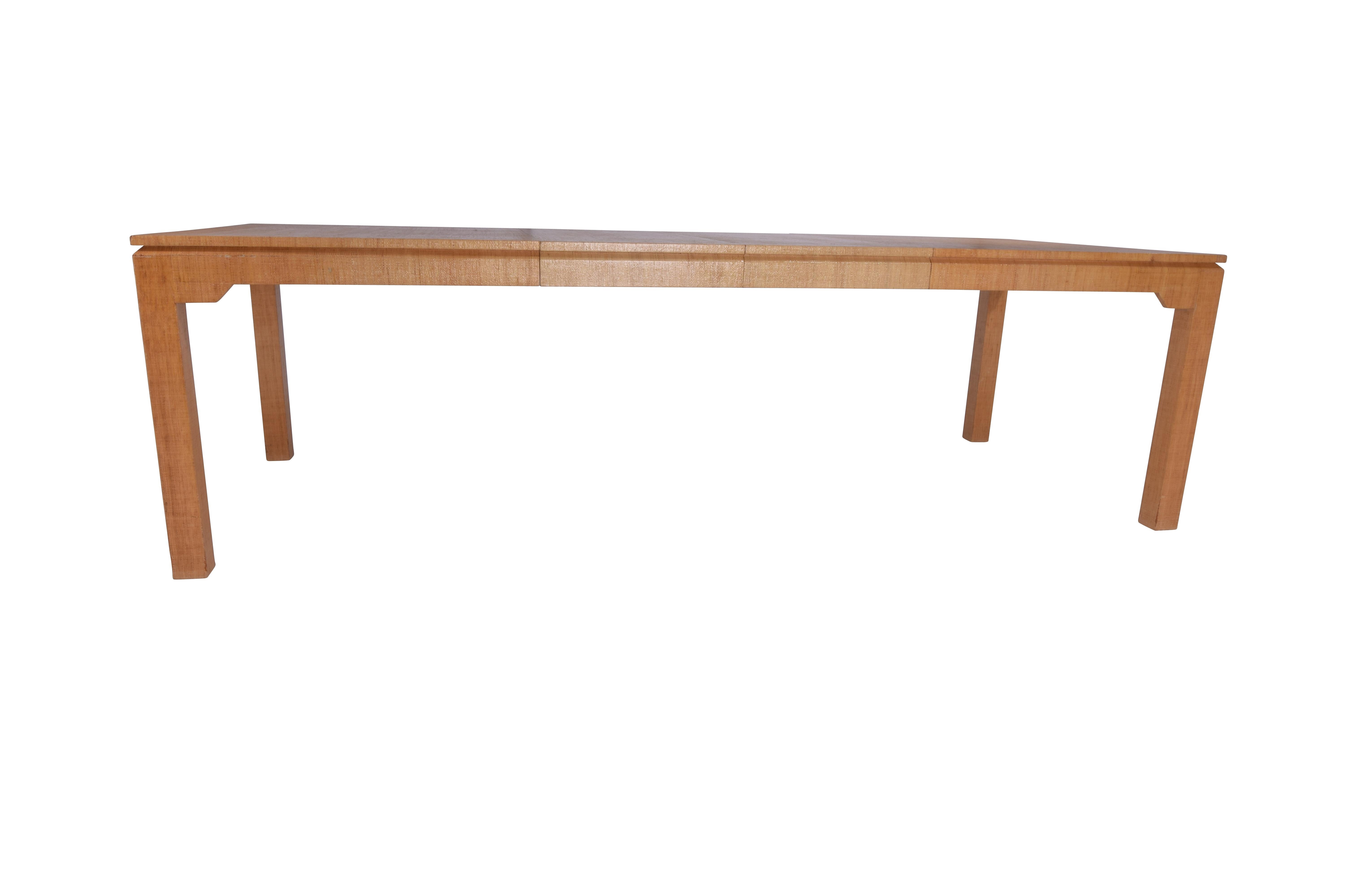 American Grasscloth Covered Dining Table