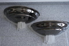 Karl Springer Gunmetal Wall Scones