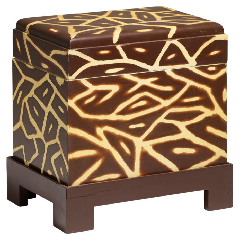 Caja / Mesa auxiliar Karl Springer Kyoto con tapa abatible