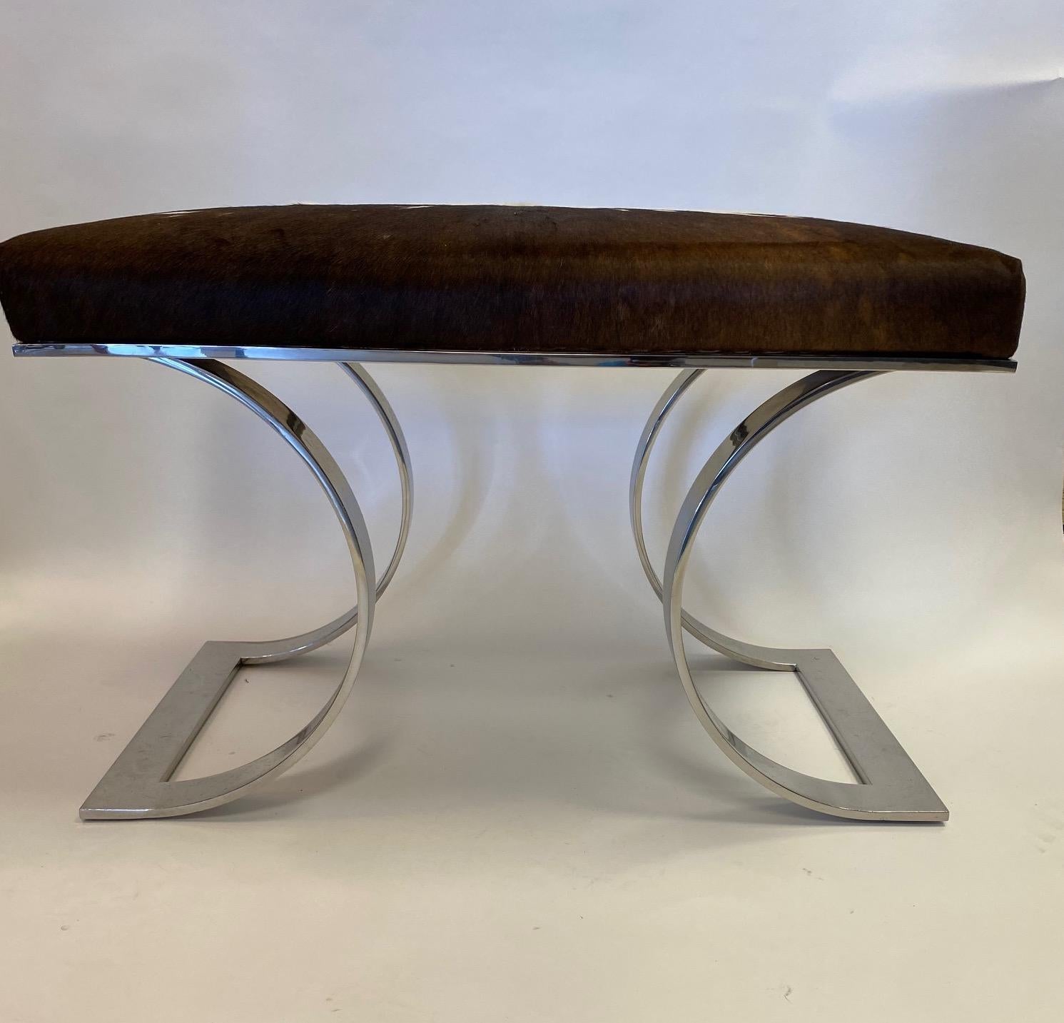 Karl Springer JMF Bench In Good Condition For Sale In West Palm Beach, FL