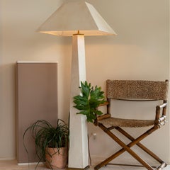 Karl Springer JMF Floor Lamp in Lacquered Goatskin