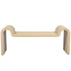 Karl Springer Lacquered Sculpture Bench