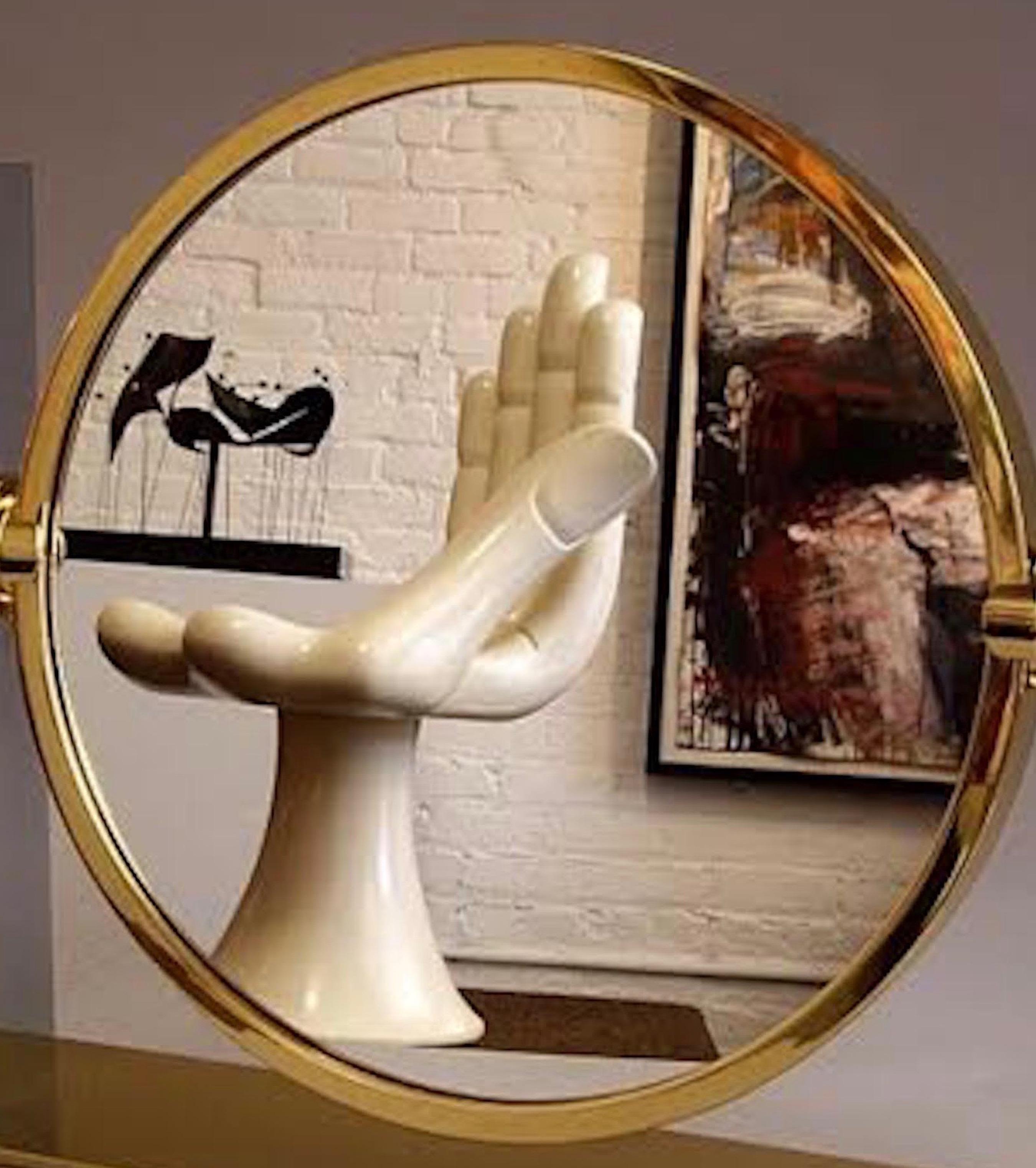 American Karl Springer Large Vanity Mirror