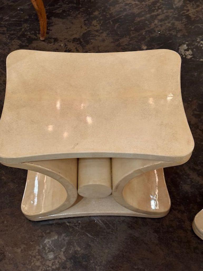 Laque Tables d'appoint style Karl Springer en vente