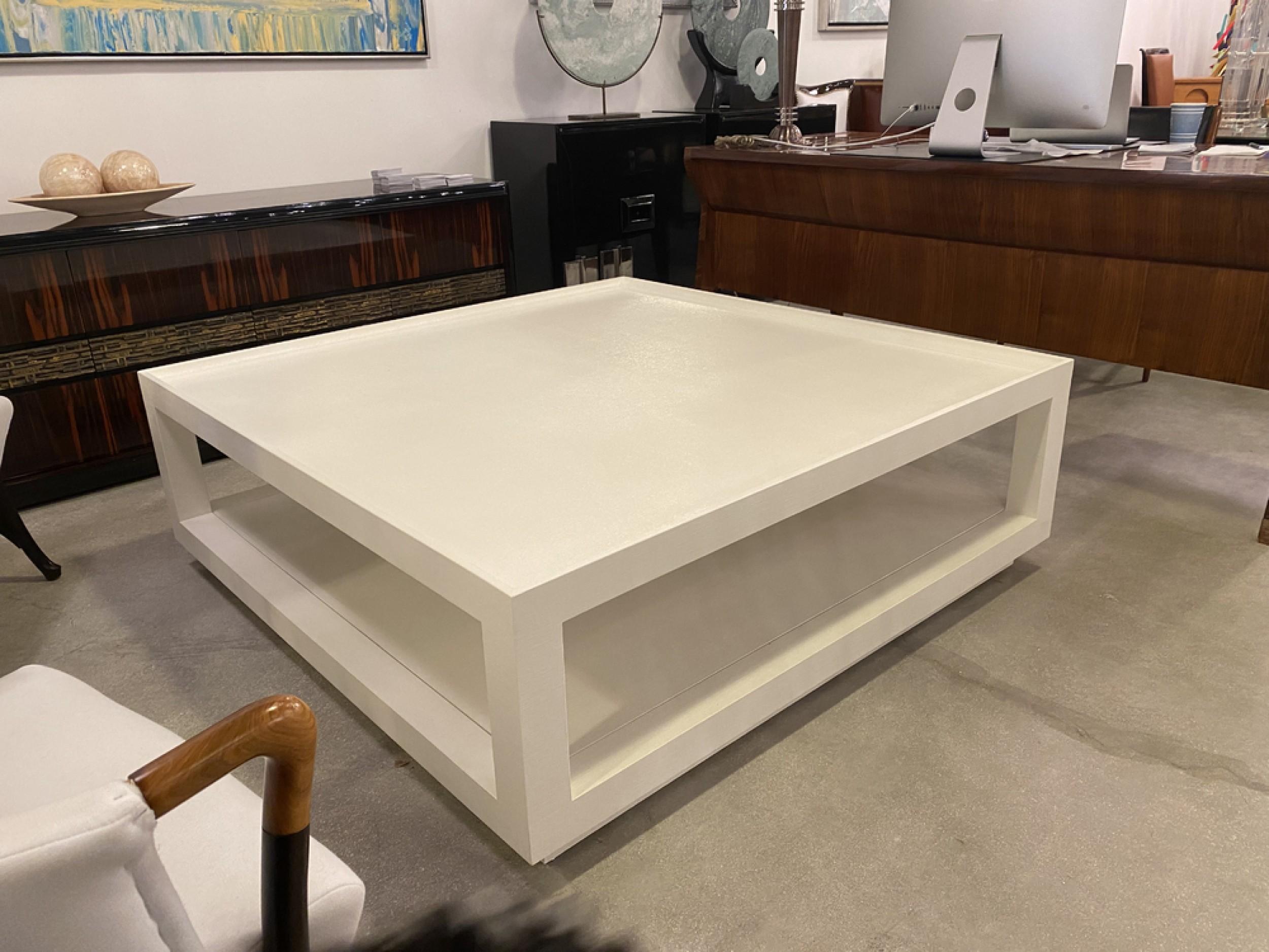 Mid-Century Modern Karl Springer Midcentury American Modern Tray Top Coffee Table For Sale