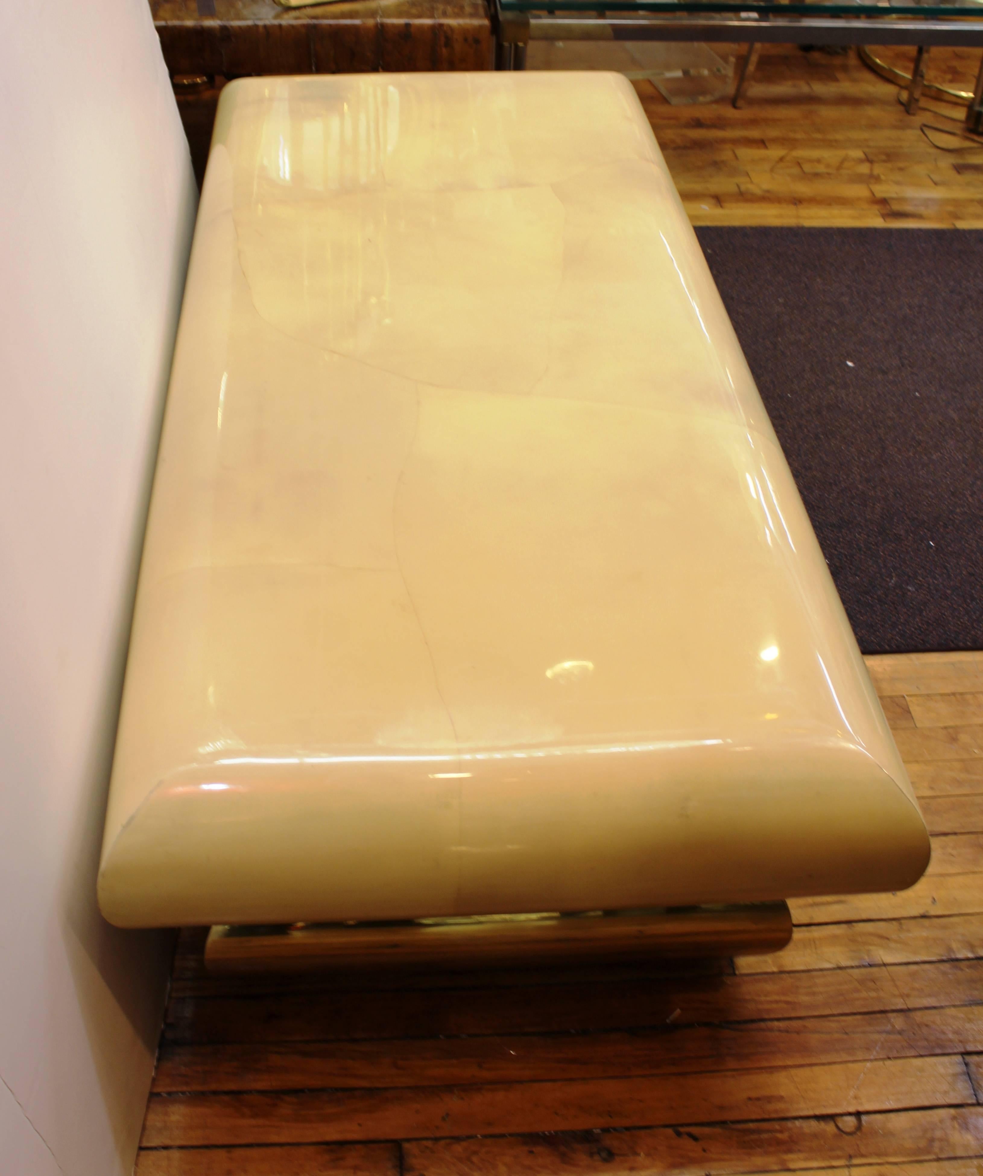 Mid-Century Modern Goatskin Cocktail Table In Good Condition In New York, NY